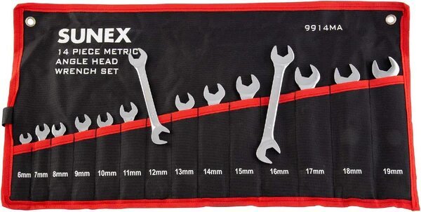 14PC ANGLE HEAD WRENCH SET - METRIC - SUNEX