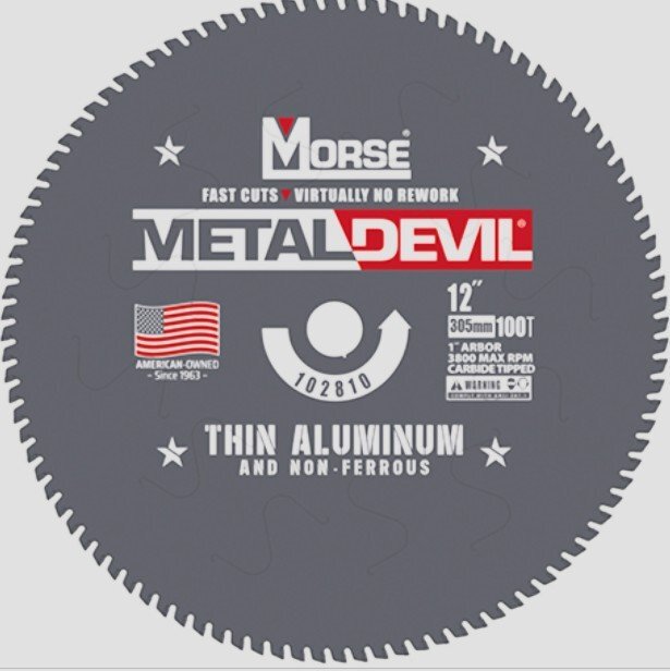 12" x 100T METAL DEVIL THIN ALUMINUM - MK MORSE