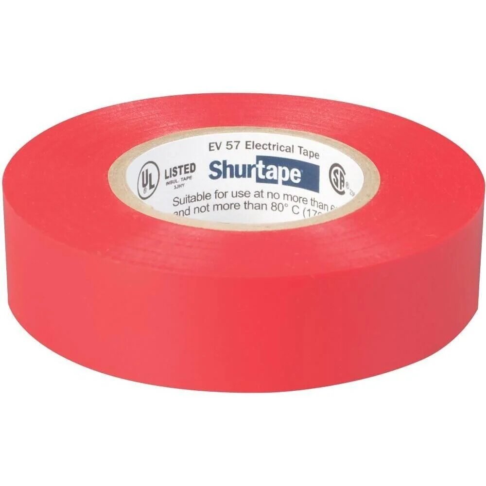 3/4" X 66' RED ELECTRICAL TAPE - SHURTAPE