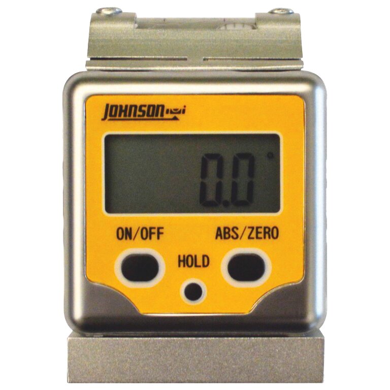 MAGNETIC DIGITAL ANGLE LOCATOR WITH V-GROOVE AND LEVEL VIAL