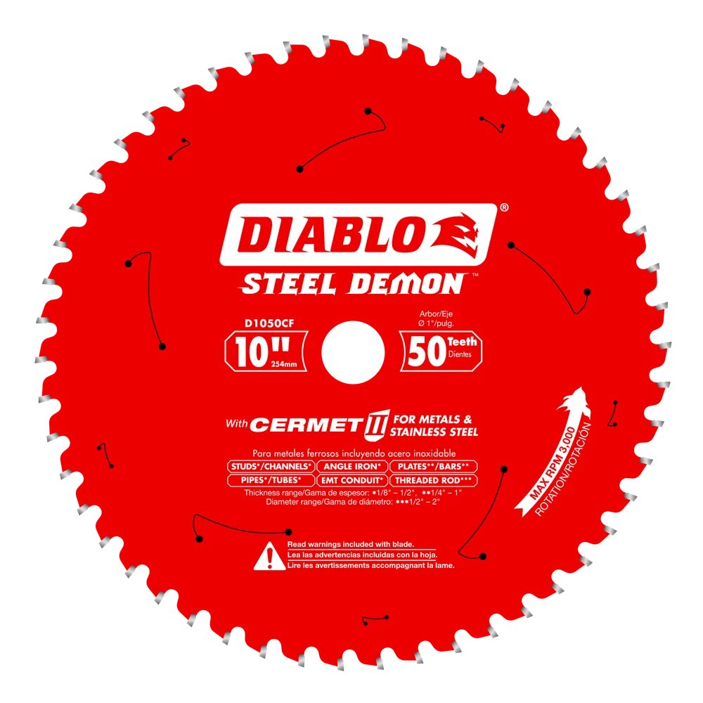 10" X 50T STEEL DEMON CERMET II SAW BLADE FOR MEDIUM METAL - DIABLO