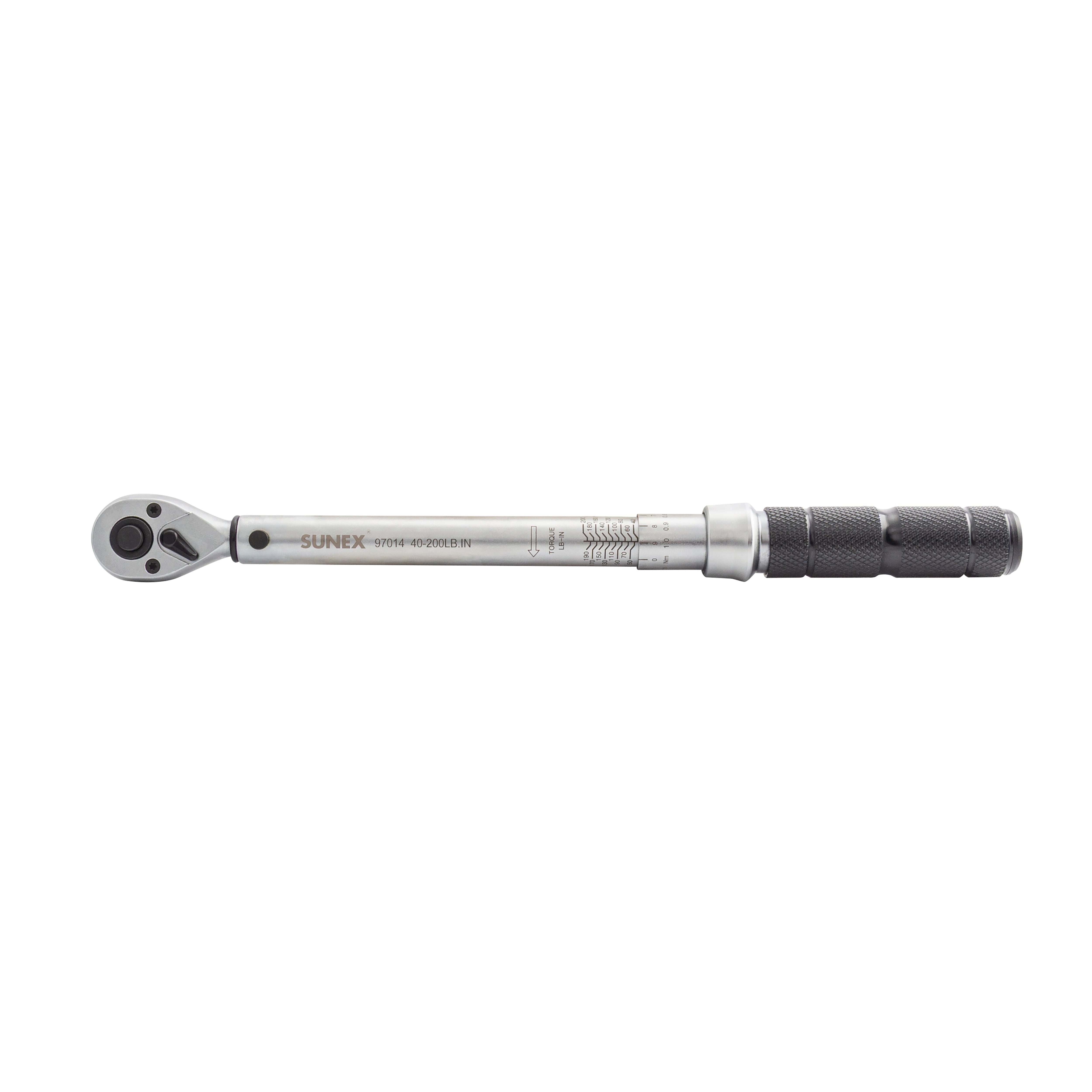TORQUE WRENCH - 1/4" DRIVE - DUAL DIRECTION - 40-200 IN-LBS - SUNEX
