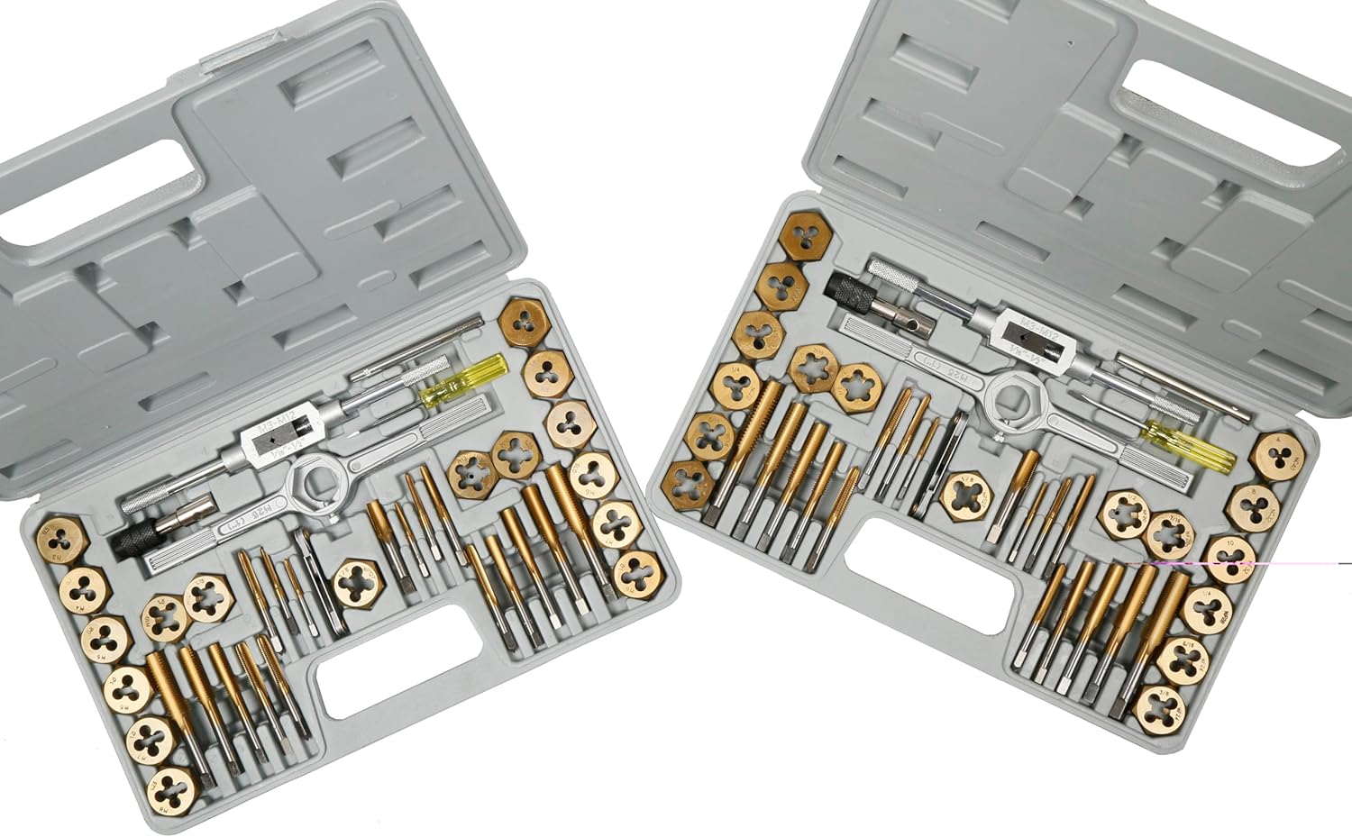 80PCS TITANIUM MASTER TAP & DIE SET - SAE/METRIC