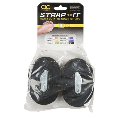 2 - 12' BLACK WEB TIE DOWN STRAPS