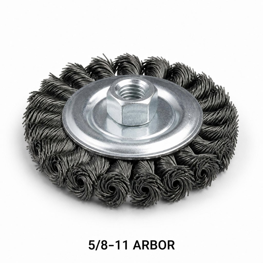 4" REINFORCED KNOT WIRE WHEEL BRUSHES STAINLESS - STANDARD TWIST - CGW 

 VERY EXPENSIVE!!