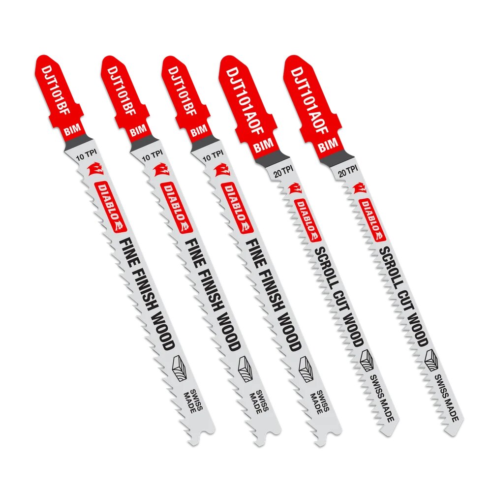 5PC BI-METAL JIG SAW BLADE SET FOR LAMINATE MATERIAL - DIABLO