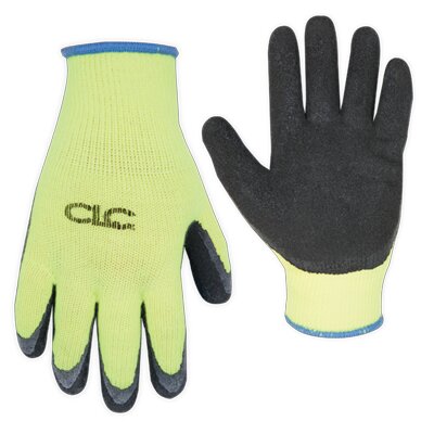 HI-VIZ® COLD WEATHER LATEX DIP GRIPPER GLOVES