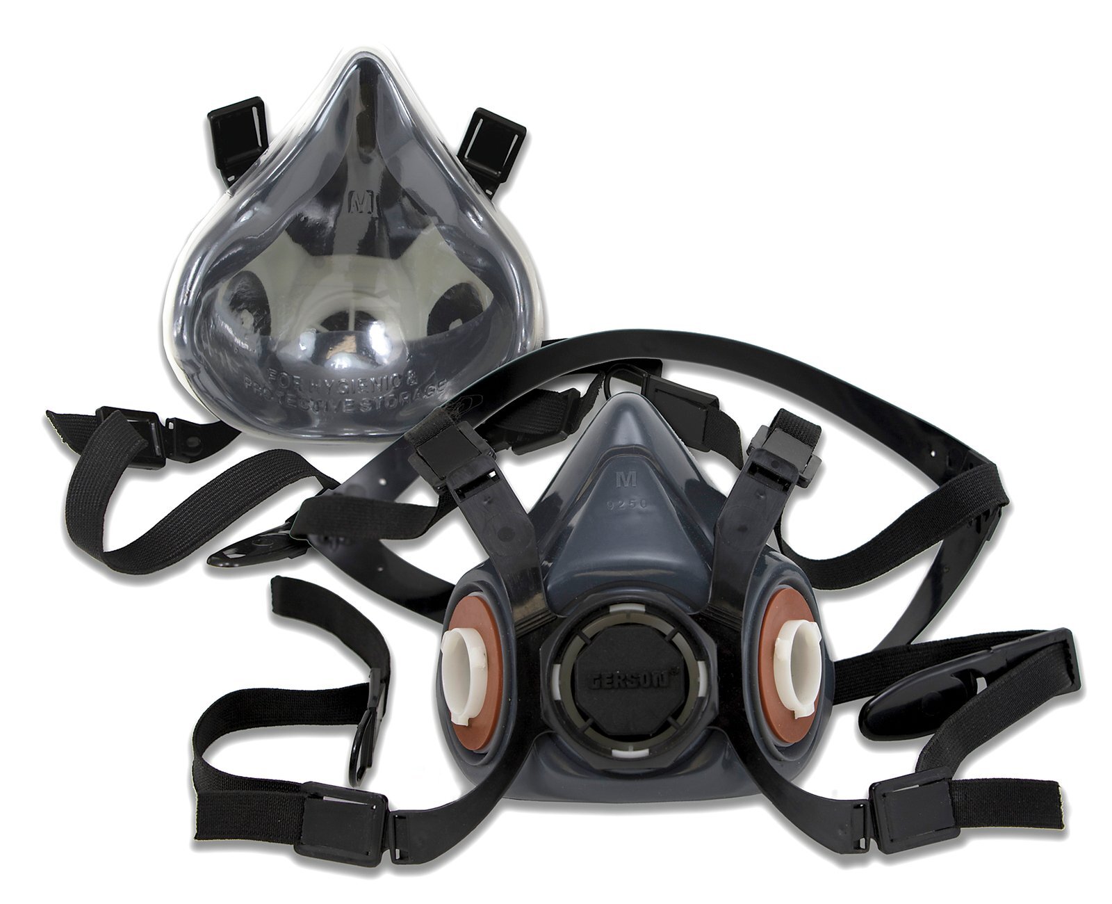 SILICONE HALF MASK RESPIRATOR - DUAL CARTRIDGE - GERSON