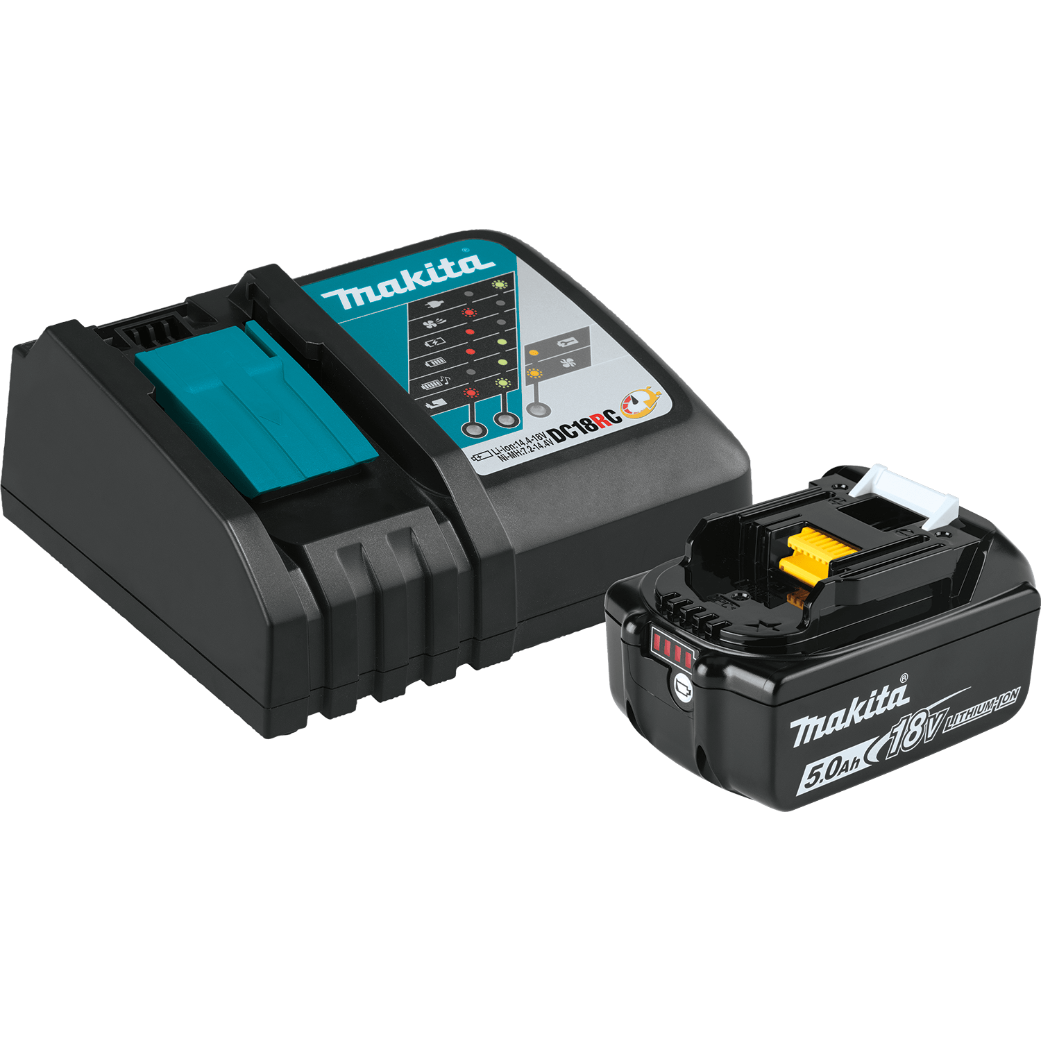 18V BATTERY AND CHARGER STARTER PACK - MAKITA