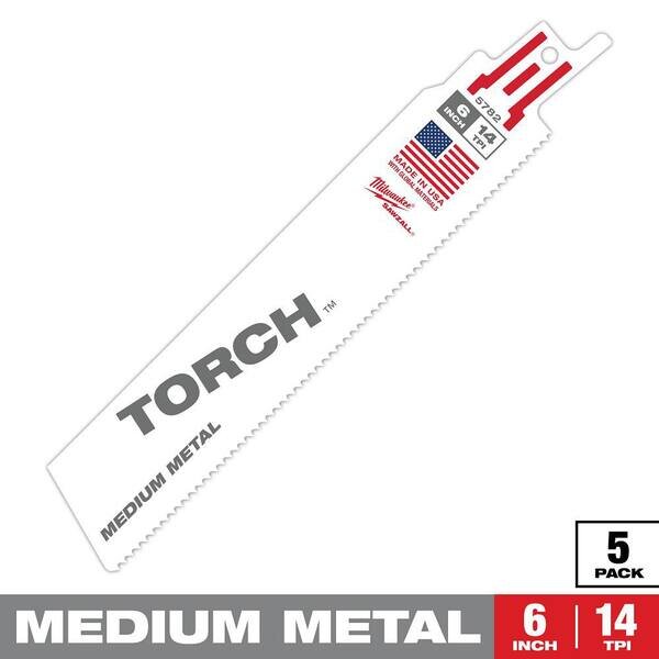 6" X 14 TORCH MEDIUM METAL SAWZALL BLADE - MILWAUKEE