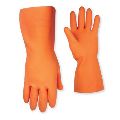 SINGLE PACK ORANGE LATEX STRIPPER GLOVES