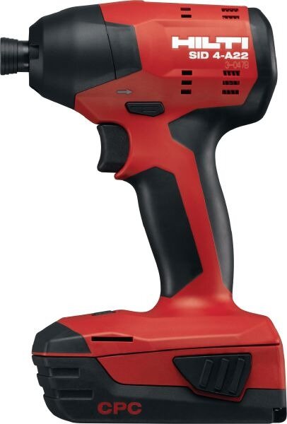 22V 1/4" HEX CORDLESS 4-A IMPACT DRIVER TOOL- HILTI