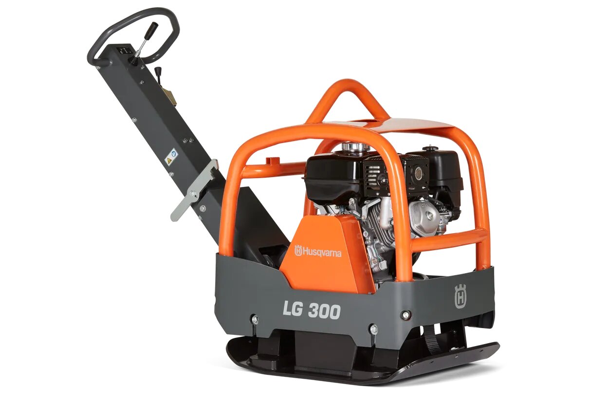 24" LG 300 REVERSIBLE PLATE COMPACTOR GAS HONDA MOTOR - HUSQVARNA