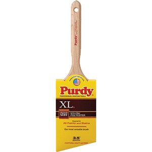 PURDY 144152335 3-1/2" NYLON/POLYESTER MED STIFF XL GLIDE ANGULAR PAINT BRUSH