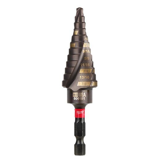 SHOCKWAVE #4 3/16-7/8 IMPACT STEP BIT- MILWAUKEE