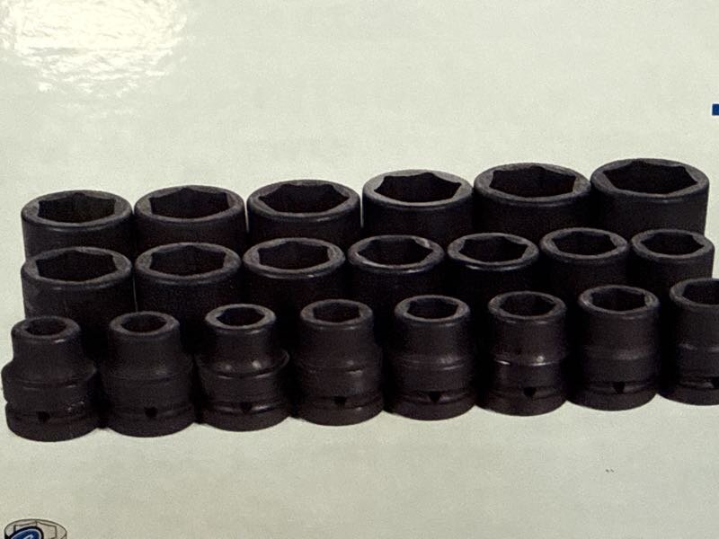 1” DRIVE 21PC IMPACT SOCKET SET
3/4” - 2” - GP