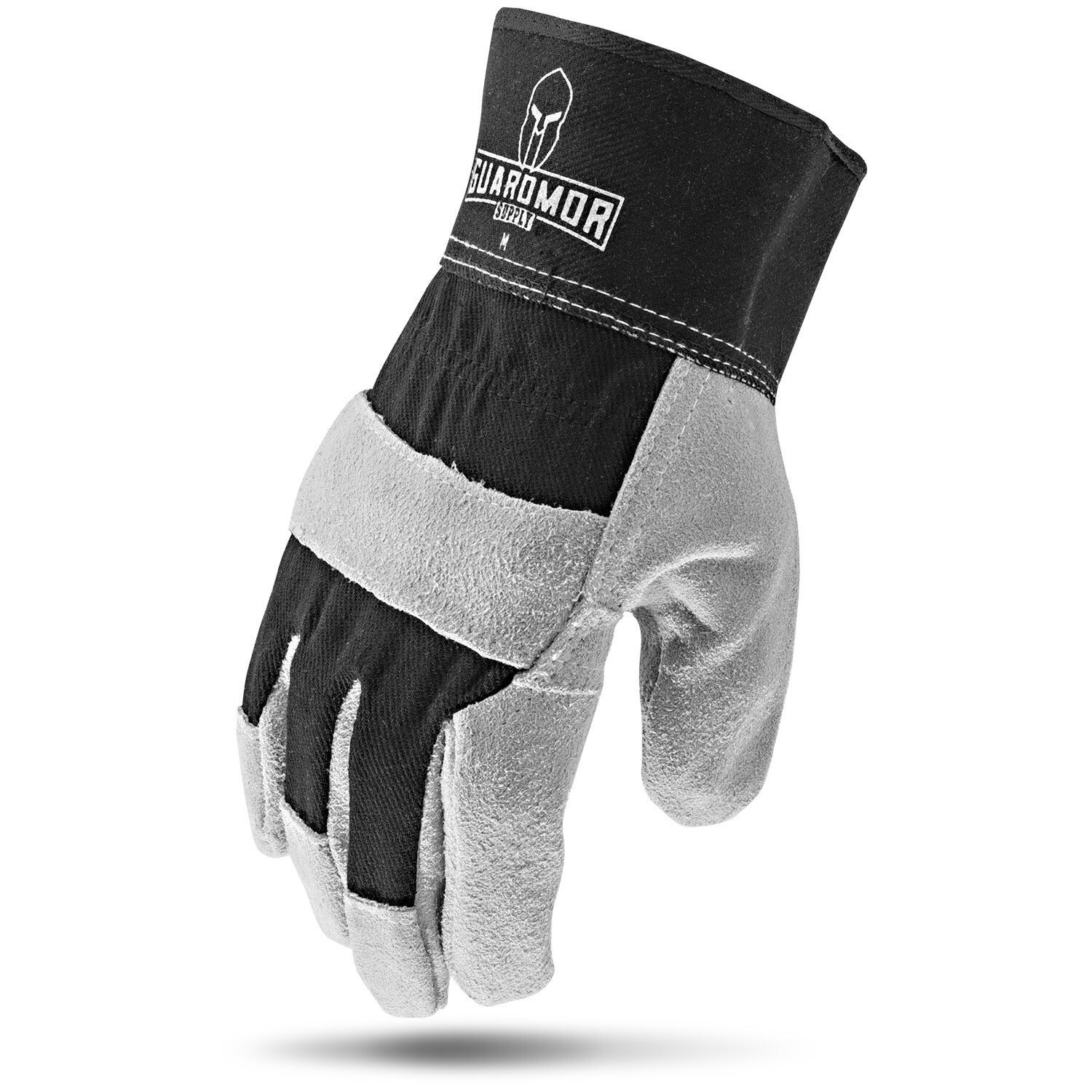 SPLIT LEATHER GLOVE WITH BLACK DORSAL - X-LRG