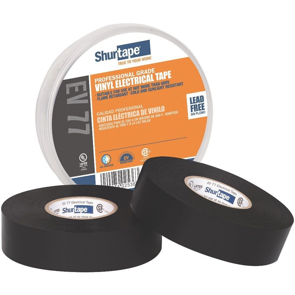 BLACK PROFESSIONAL GRADE ELECTRICAL TAPE