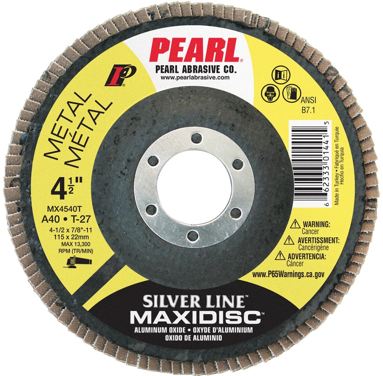 4-1/2" 40 GRIT FLAP DISC - PEARL