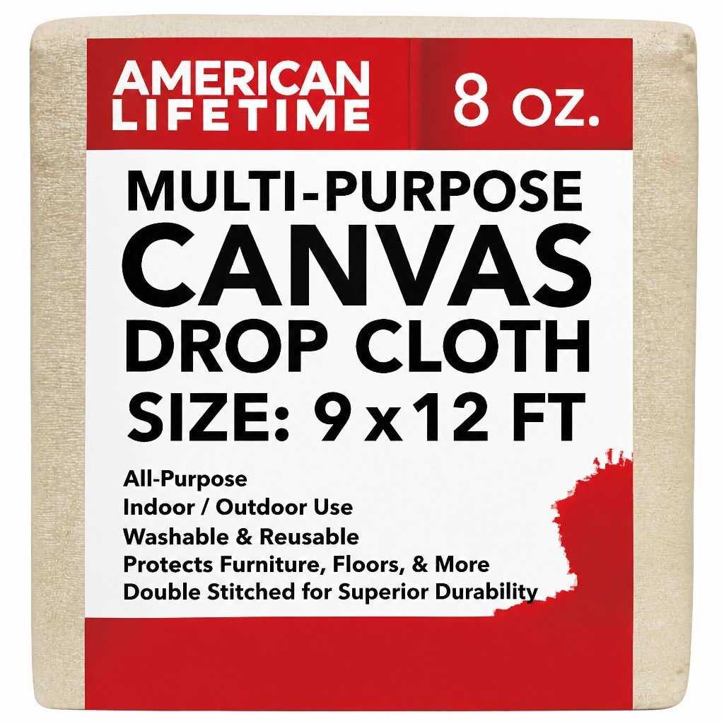 9' X 12' CANVAS DROP CLOTH 8OZ