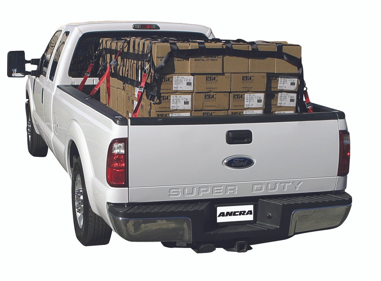 CARGO NET, WEB STYLE, PICKUP TRUCK, LONG BED, 72" X 96" W/6 CAM BUCKLE STRAPS