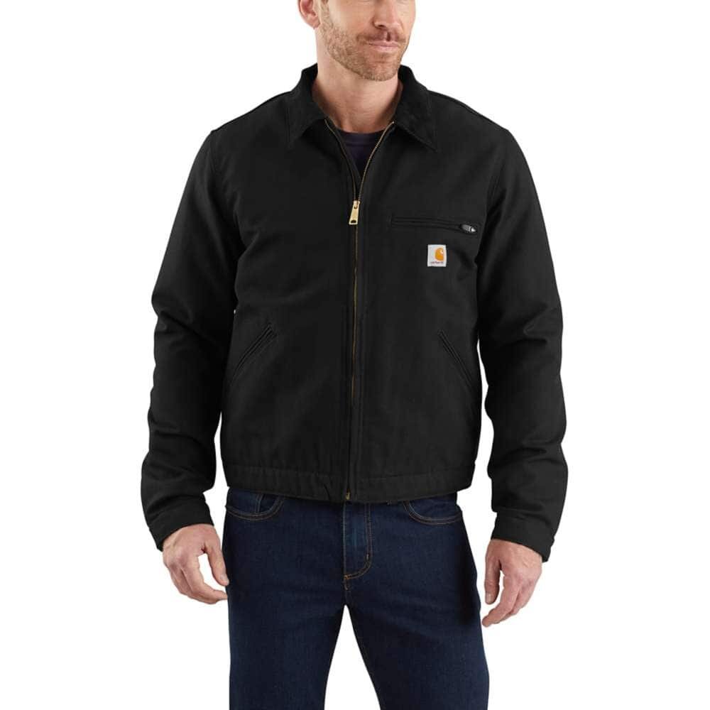ZIP UP JACKET- NO HOOD- BLANKET LINED-CARHARTT- MEDIUM