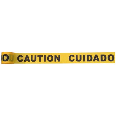 STANDARD YELLOW “CAUTION/CUIDADO” TAPE – 3” X 300’