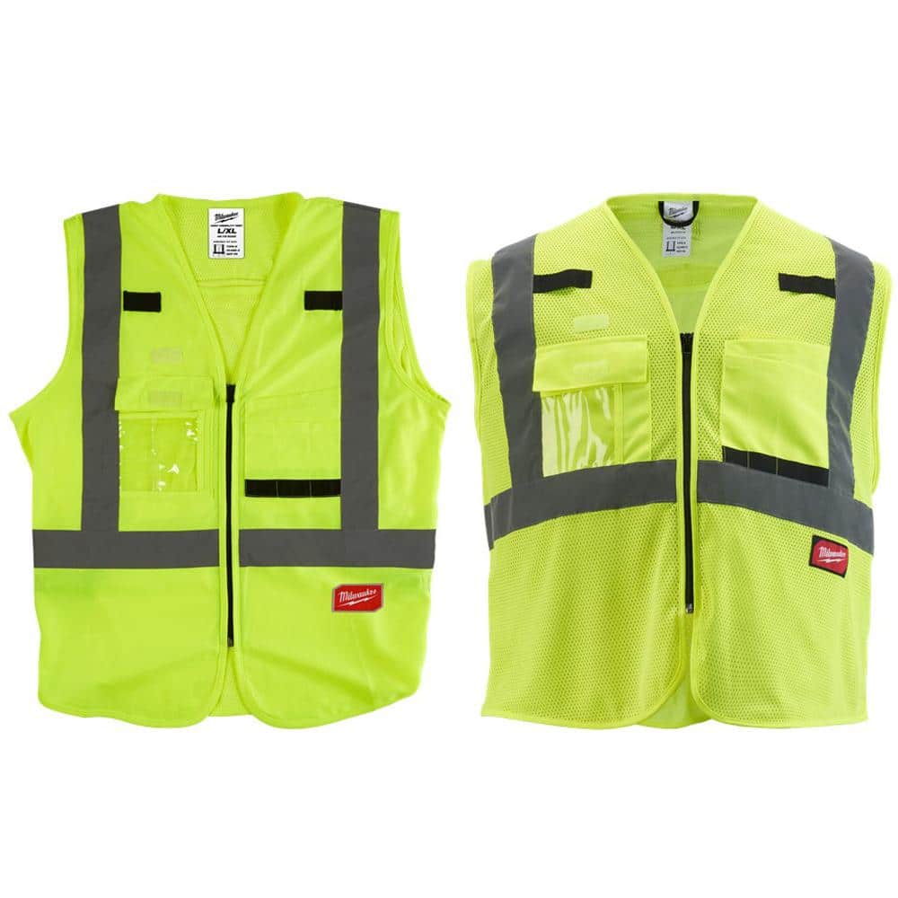 Class 2 High Visibility Yellow Safety Vest - MILWAUKEE