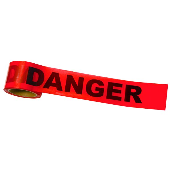 STANDARD RED "DANGER" TAPE - 3" X 300'
