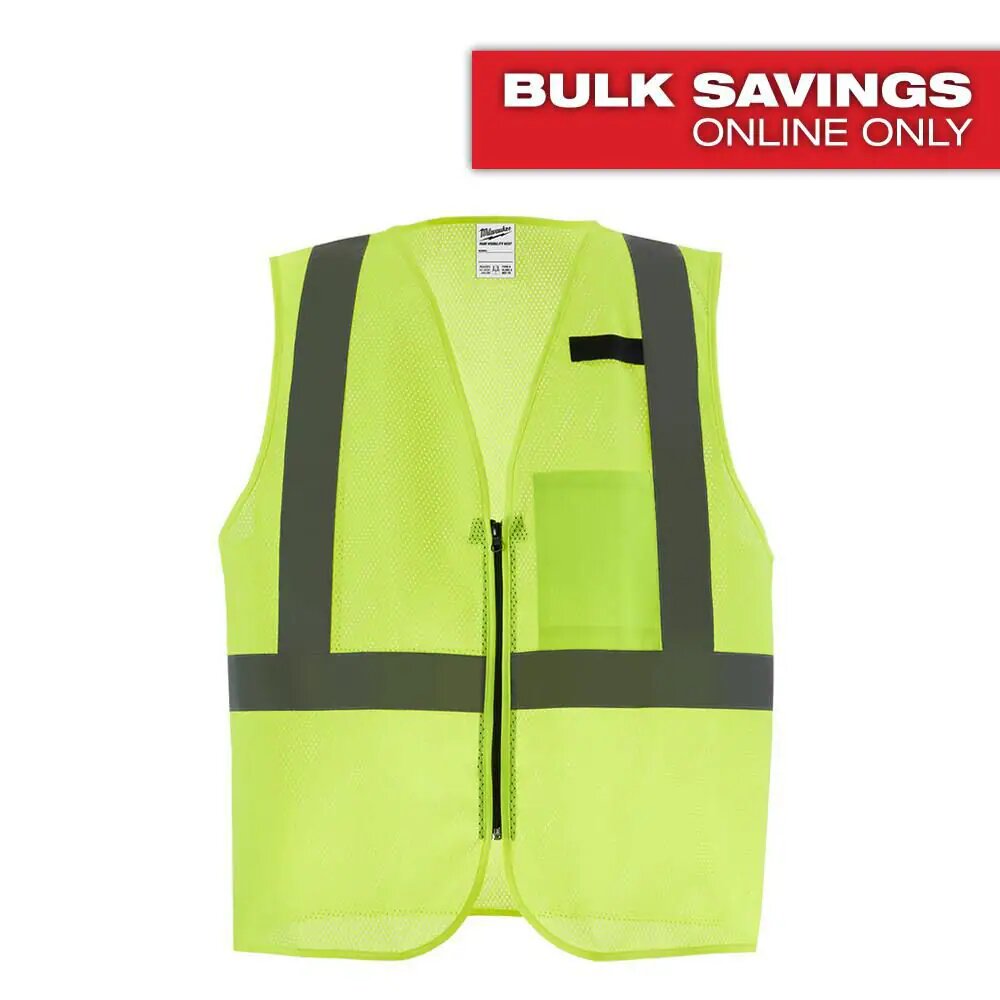 LIGHTWEAR CLASS 2 MESH ONE- POCKET SAFTEY VEST  - MILWAUKEE