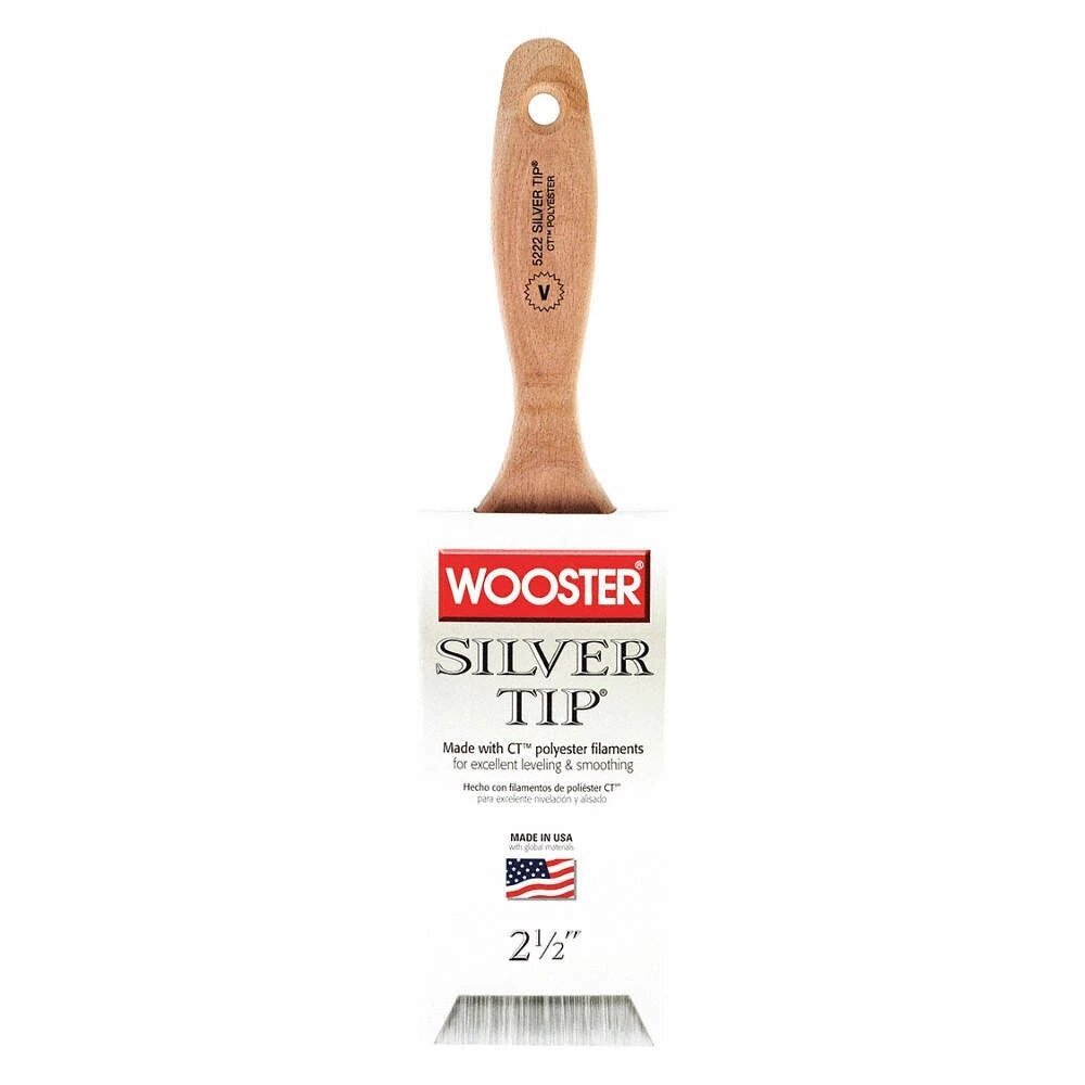 2-1/2” SILVER TIP PAINT BRUSH POLYESTER - WOOSTER