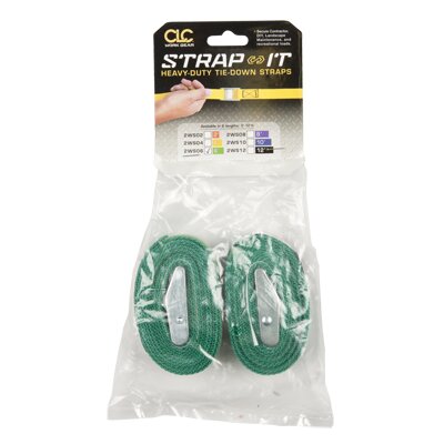 2 - 6' GREEN WEB TIE DOWN STRAPS