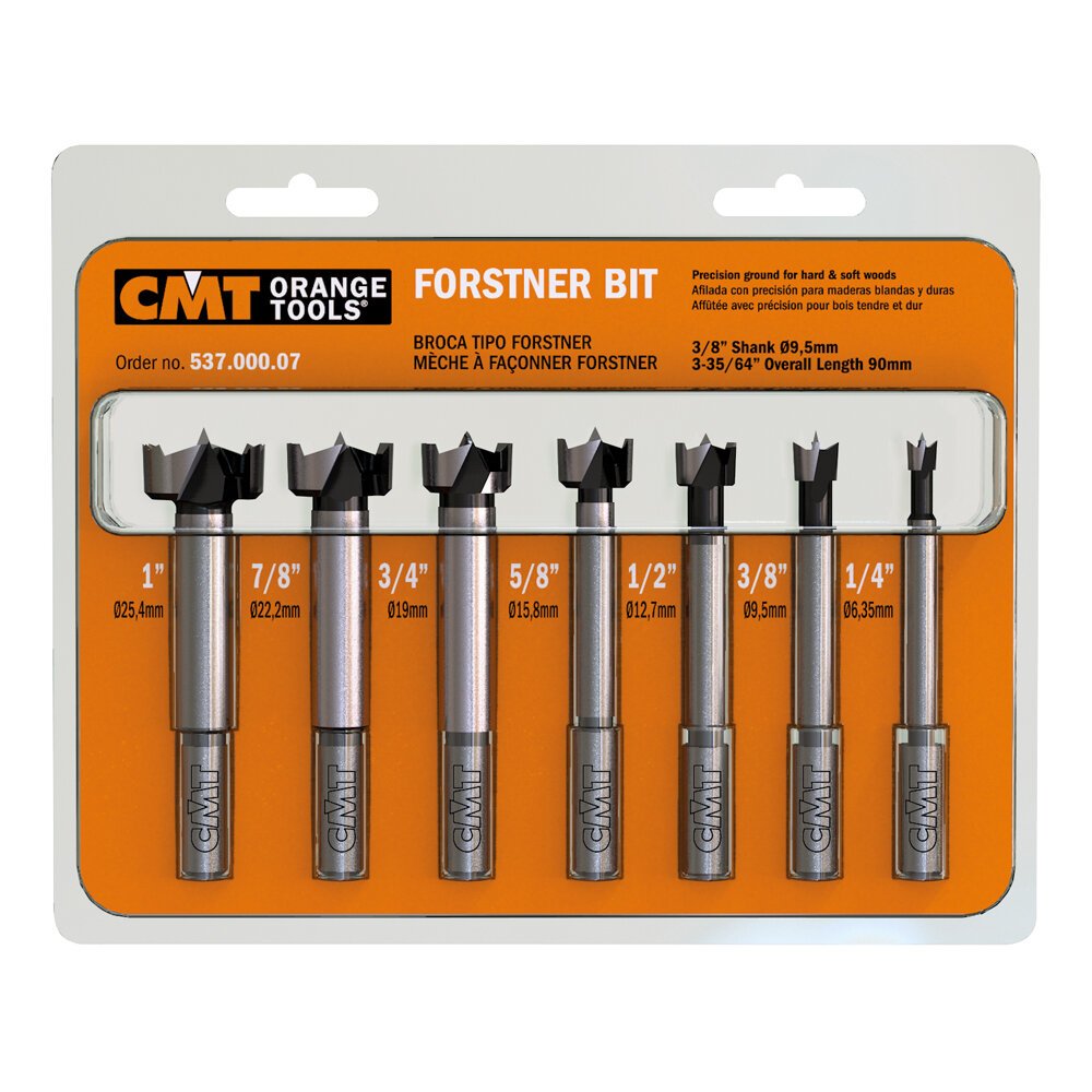 7PC 3/8" FORSTNER BIT SET - CMT