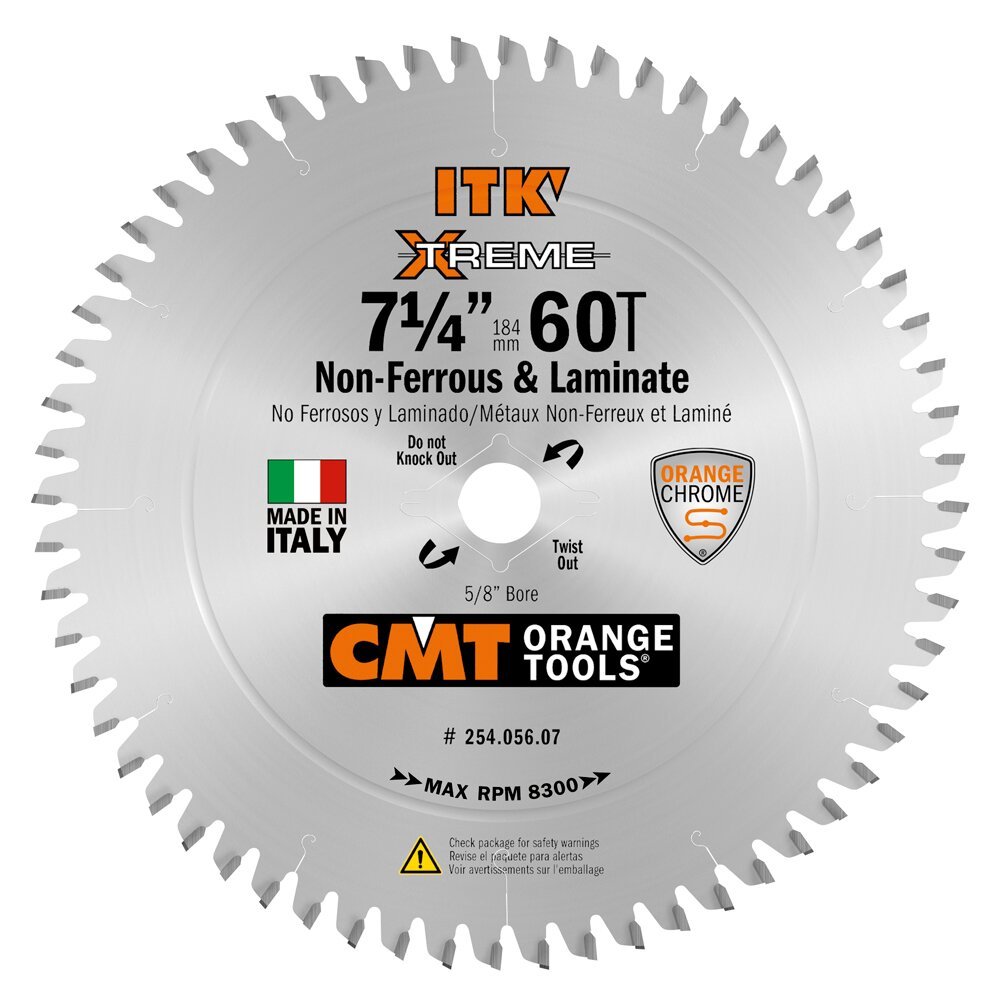 7-1/4" X 60T NON-FERROUS & LAMINATE - CMT