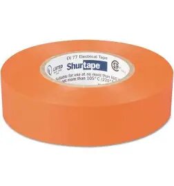 3/4' X 66' ORANGE ELECTRICAL TAPE - SHURTAPE