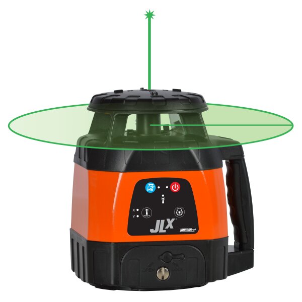 JLX® HORIZONTAL/VERTICAL TRACKING ROTARY LASER KIT WITH GREENBRITE® TECHNOLOGY