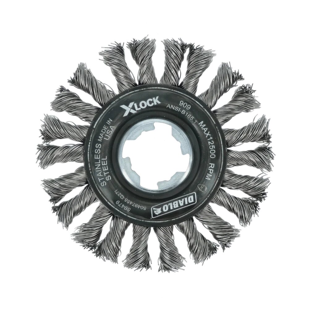 4" STAINLESS STEEL FULL CABLE TWIST WHEEL - DIABLO