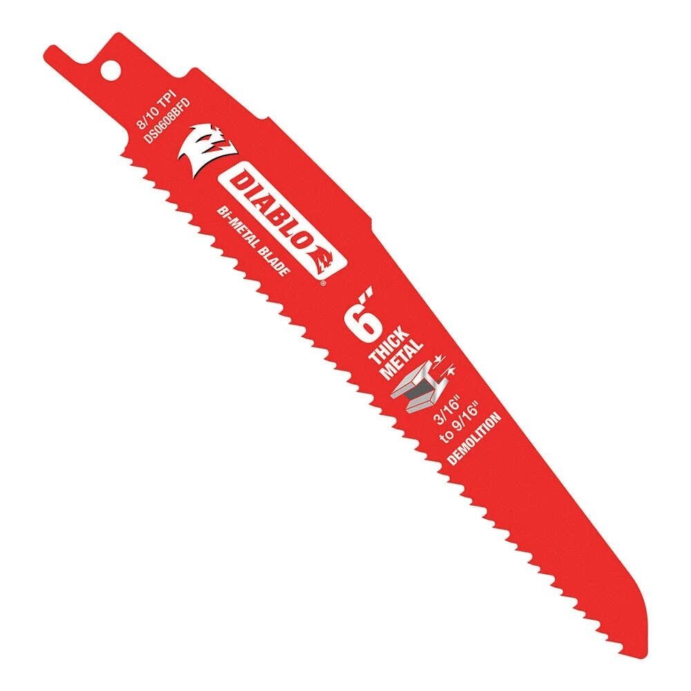 6" X 8/10 TPI BI-METAL RECIPROCATING SAW BLADE