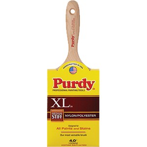 PURDY 144400340 4" NYLON/POLYESTER MED STIFF XL SWAN PAINT BRUSH