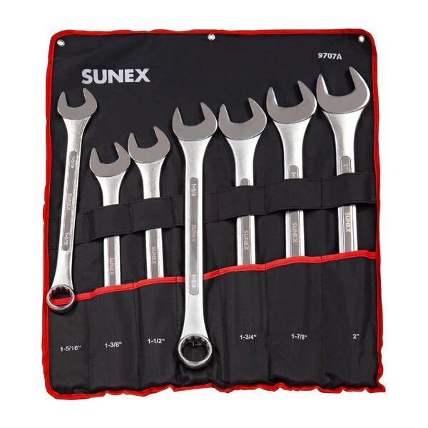 7PC SAE JUMBO COMBINATION WRENCH SET - SUNEX