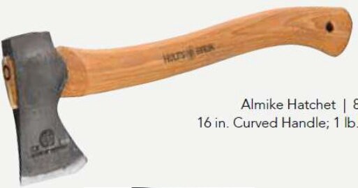 ALMIKE HATCHET - 1 LB HEAD, 16" HANDLE