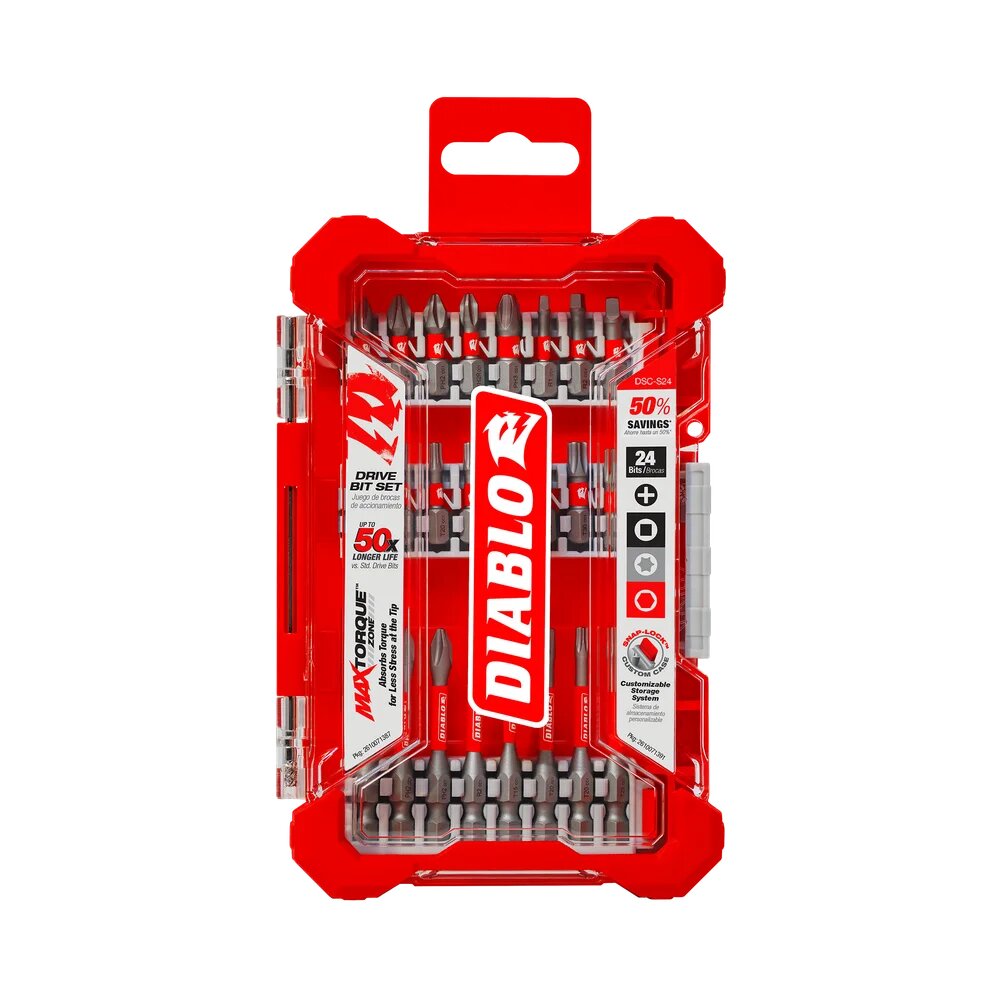 24PC DRIVE BIT SET - DIABLO