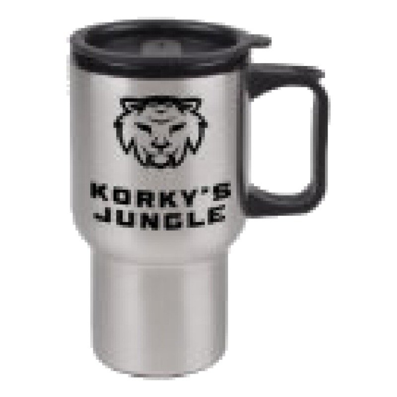 C-HANDLE STAINLESS STELL W/ PLASTIC INTERIORTRAVELER MUG