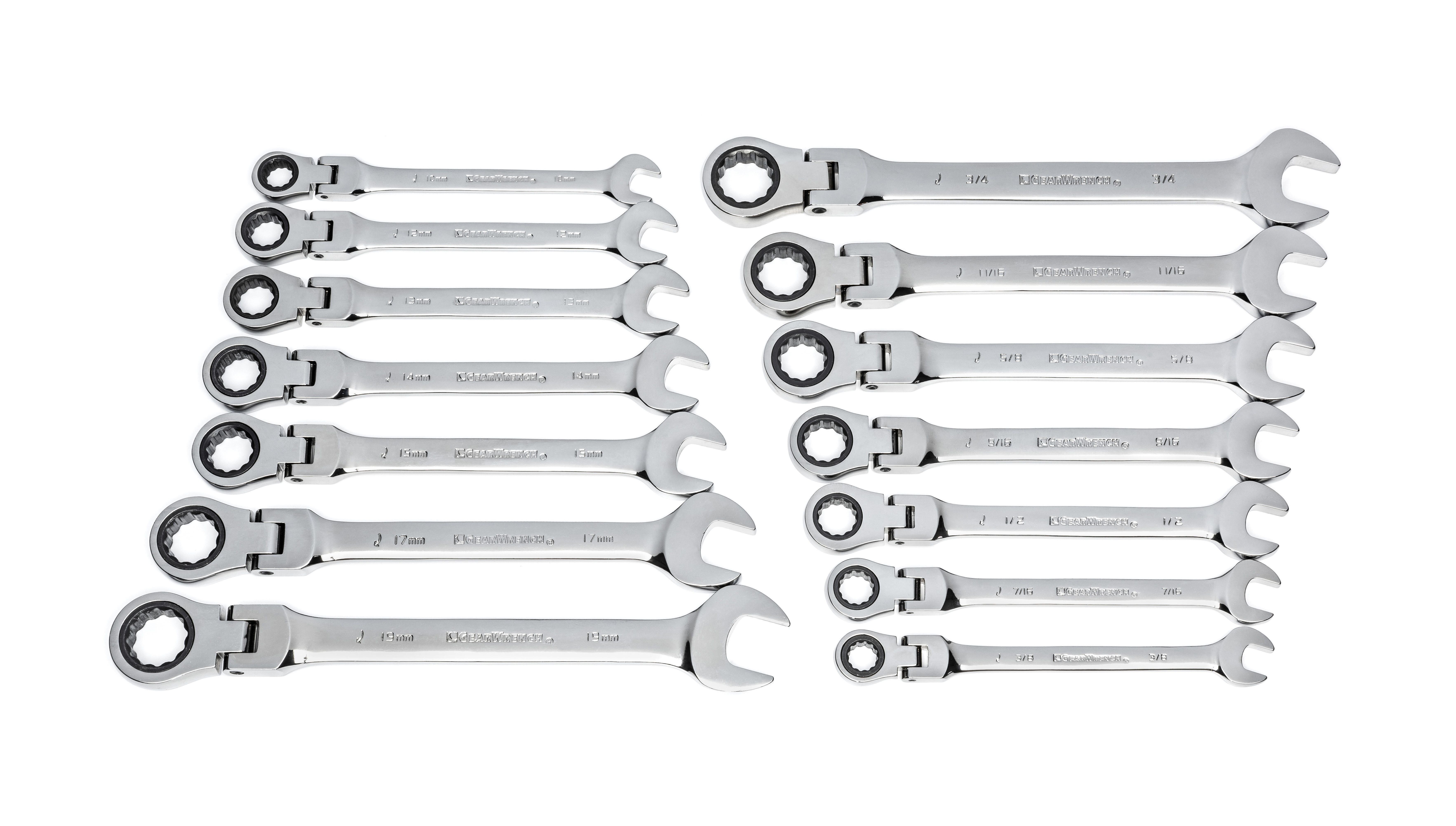 GEAR WRENCH 14PC SAE/METRIC WRENCH SET