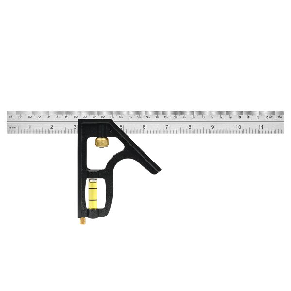 12" HEAVY DUTY PROFESSIONAL INCH/METRIC METAL COMBINATION SQUARE