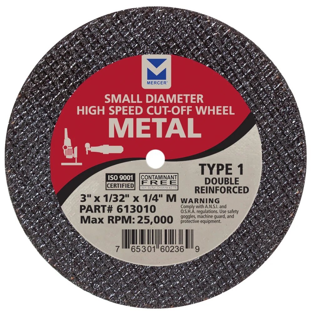 3" X 1/32" X 3/8"METAL ​CUT-OFF WHEEL - MERCER