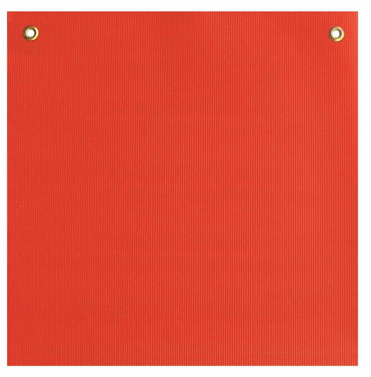 SAFETY FLAG, MESH, 18" X 18" FLOURESCENT ORANGE W/2 BRASS GROMMETS