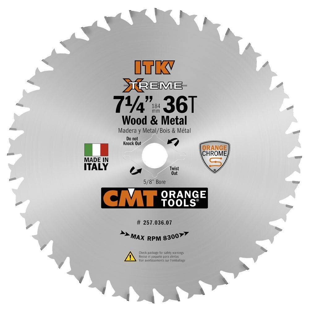 7 1/4” X 36T WOOD AND METAL - CMT