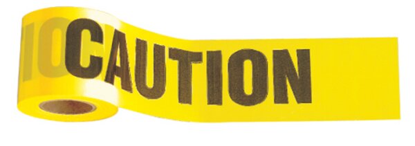 STANDARD YELLOW "CAUTION CAUTION" TAPE - 3" X 1000'