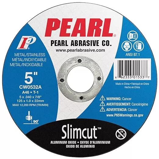 5" X .040 X 7/8 CUTOFF WHEELS - PEARL